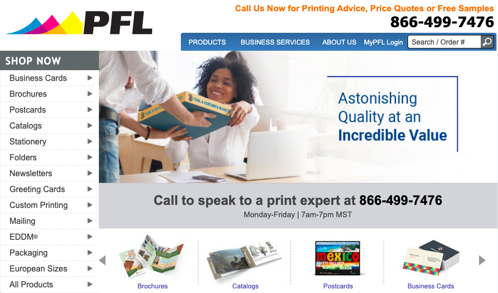 Mailers, Online Product Catalog