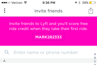 lyft promo code