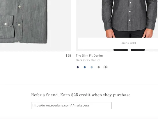 everlane referral program