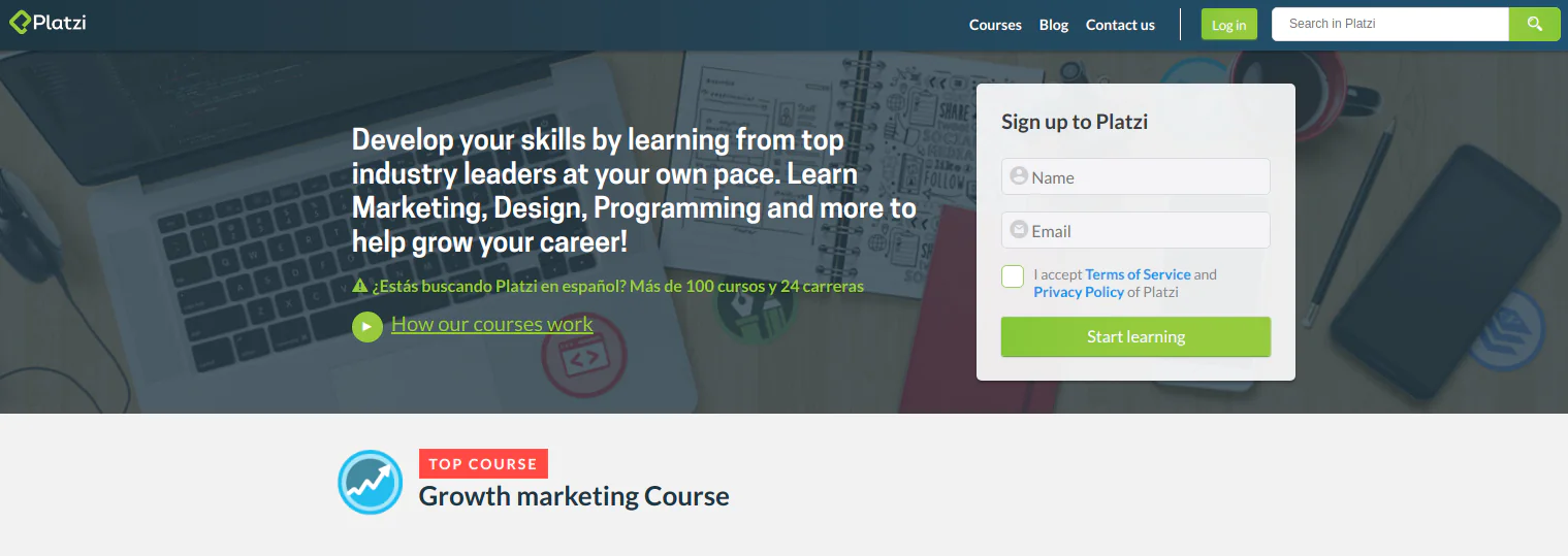 platzi Online Digital Marketing Course