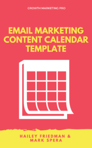 Email marketing content calendar template