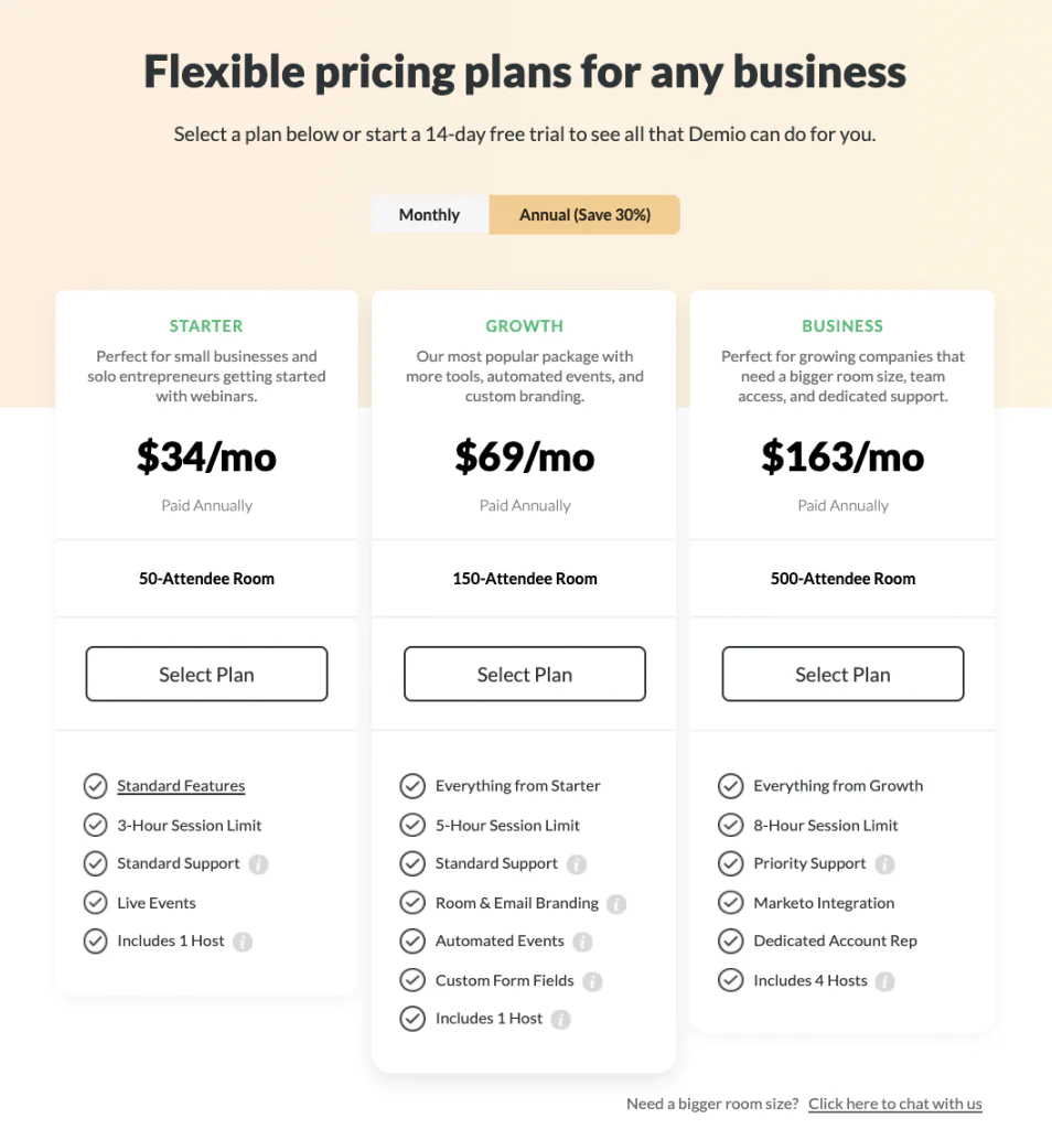 demio pricing