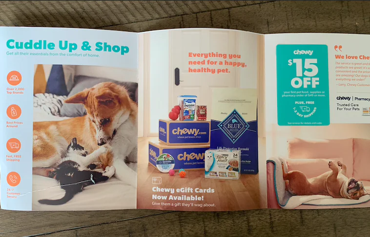 chewy direct mail campaign